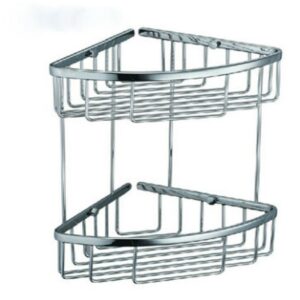 Bathroom Shower Sideline Design Double Corner Soap Basket