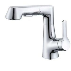 Deck Mounted Sink Faucet Pull Out Kitchen Faucet with Pull Down Sprayer