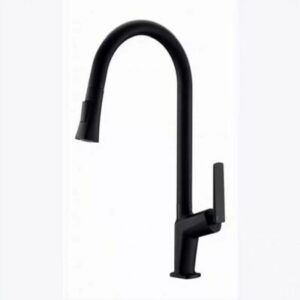 Single lever Pull Out Cold & Hot Deck Mounted Kitchen Faucet with Pull Down Sprayer