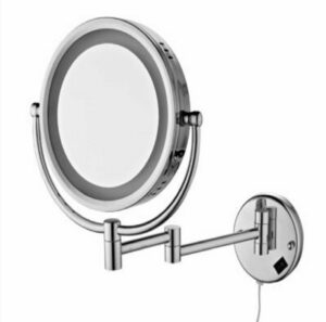 Wall mounted Double-sided LED Lighted Makeup 3X Magnifying Mirrors with Touch Brightness