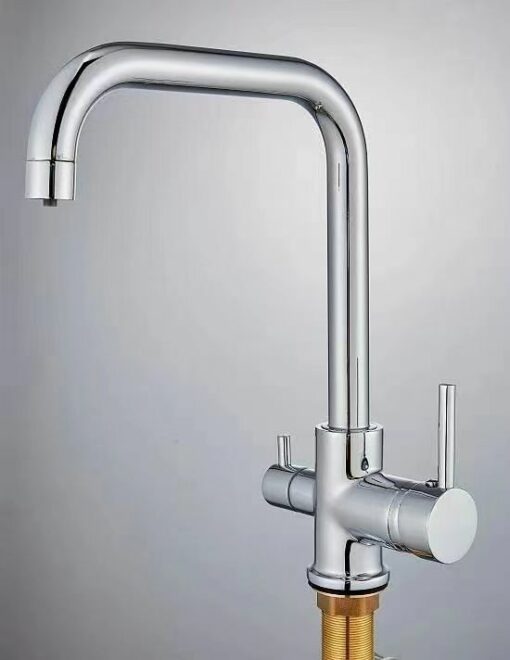 3 way kitchen tap with water filter way drinking water 360° swivel kitchen sink tap