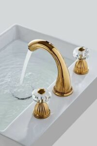 Double Handle Hotel Wash Basin Hot & Cold Sink Mixers