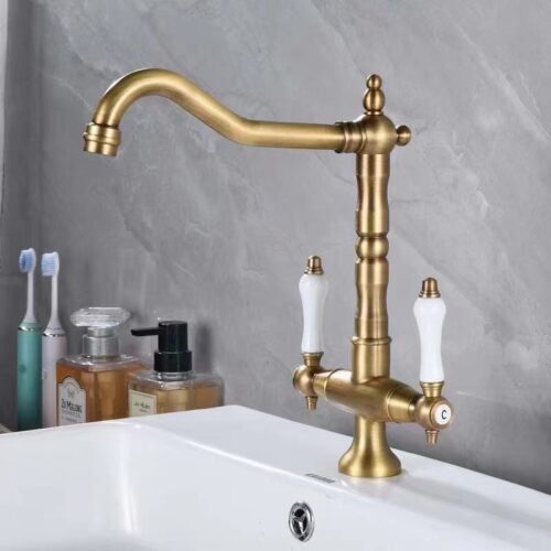 Single Lever Vintage Design Bathroom Basin Mixer