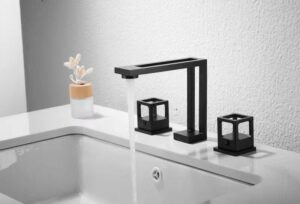 Double Lever Bathroom Wash Basin Mixer Tap